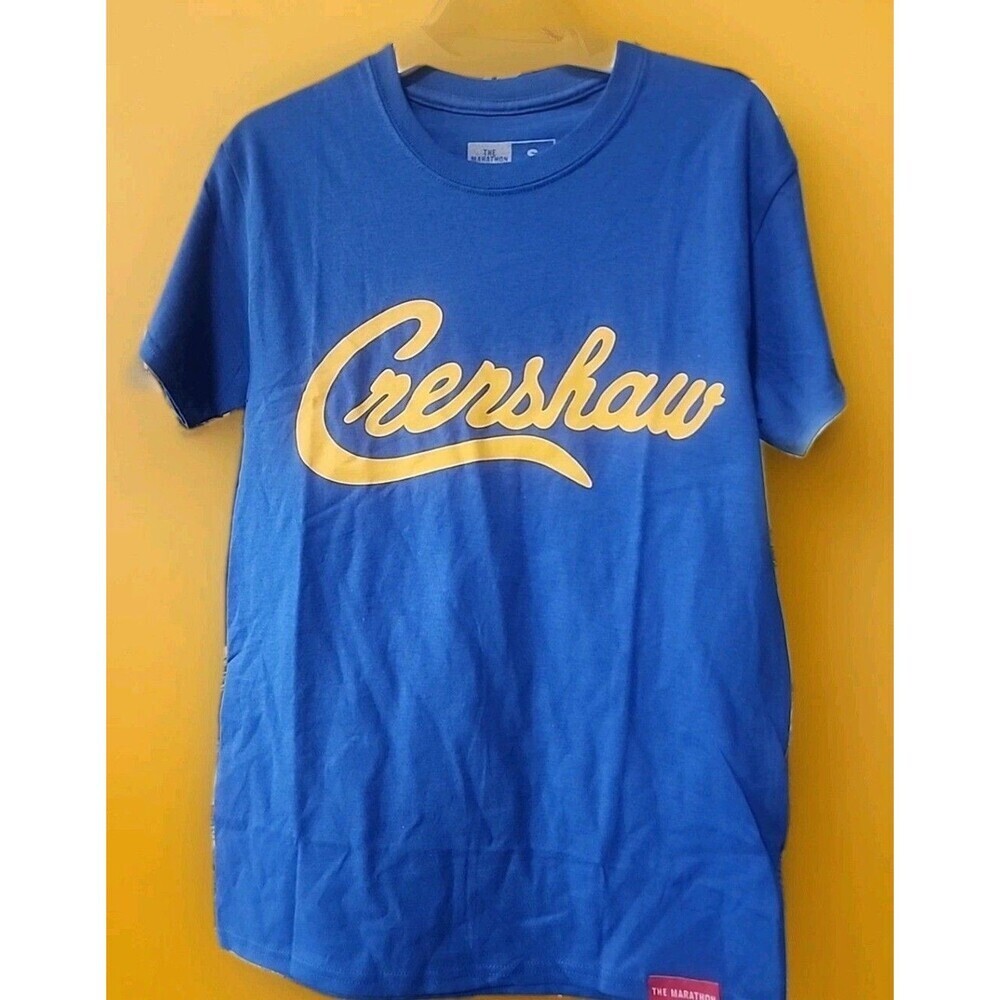NWT The Marathon Clothing Crenshaw Tshirt Blue Small D30 Excellent Streetwear